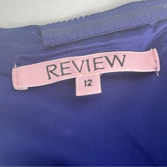 Review one shoulder semi-formal dress in royal blue. Size 12 - Picture 2 of 10